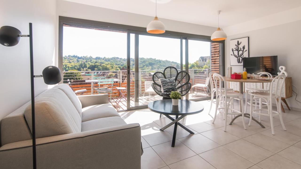 Le Coquet Avec Balcon Terrasse Et Parking Prive Appartement Sarlat-la-Canéda Buitenkant foto